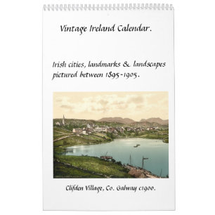 Irlanda vintage, calendario de imágenes antiguas i