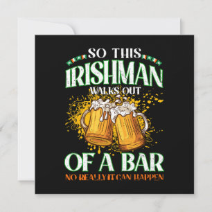 irlandés bebiendo cerveza día de San Patricio