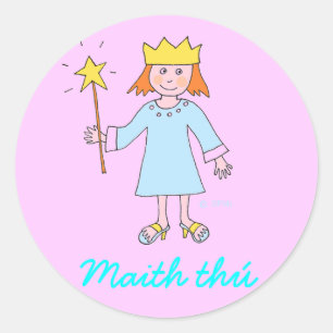 Irlandés Bien hecho Princesa Recompensa pegatina