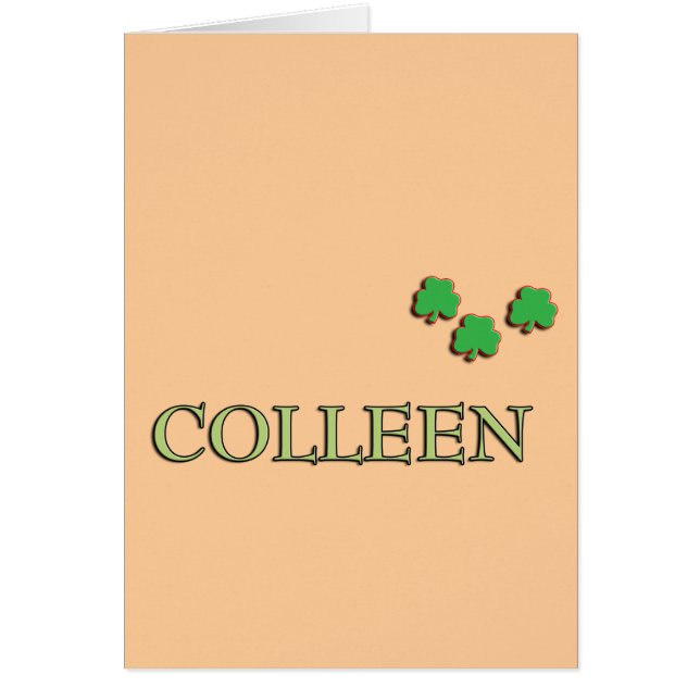 Irlandés de Colleen (Frente)