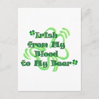 Irlandés de la postal de sangre a cerveza