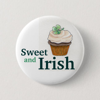 Irlandés del botón de la magdalena del trébol del