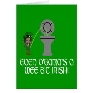 Irlandés divertido Obama