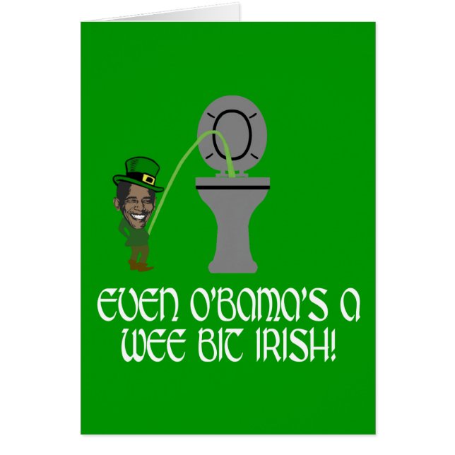 Irlandés divertido Obama (Frente)