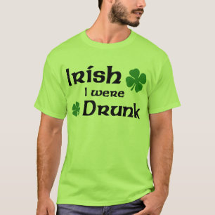 Irlandés era camiseta borracha