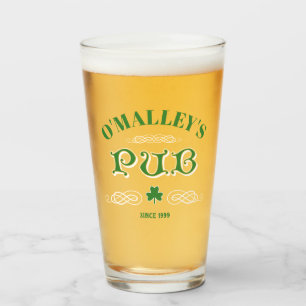 Irlandés Home Pub Shamrock Add Name (Nombre añadid