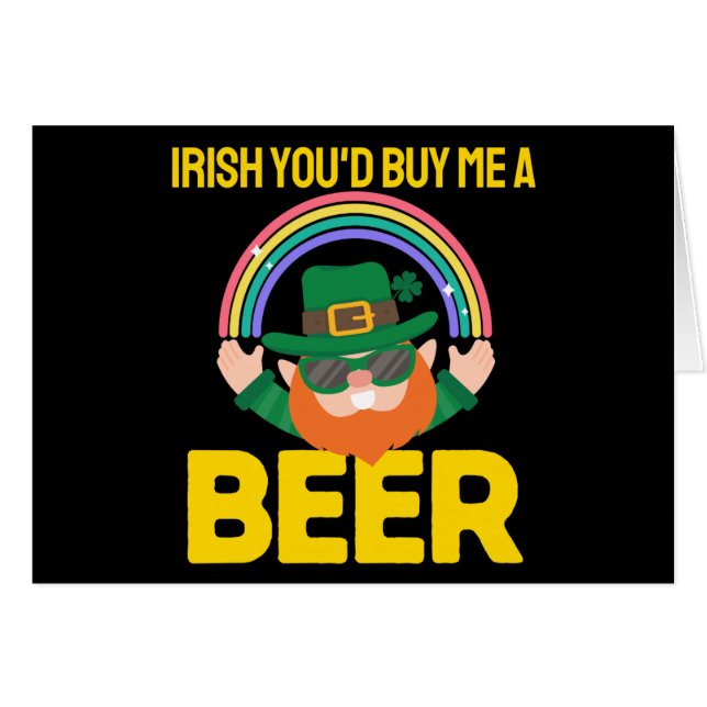 Irlandés me comprarías una cerveza el Día de San P (Anverso (Horizontal))