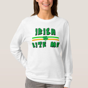 Irlandés muérdame camiseta