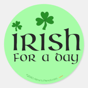 Irlandés para los pegatinas del día de un trébo