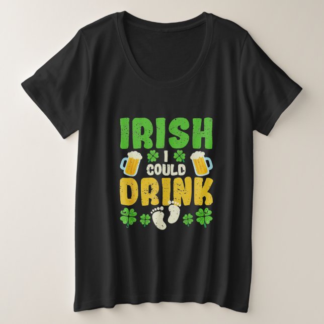 Irlandés podría beber el día del embarazo antes de (Anverso del diseño)