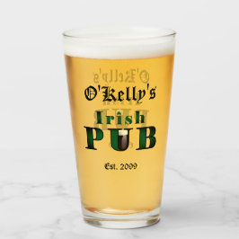 Irlandés Pub Bar Tavern Beer Pint Glasses