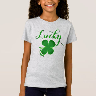 Irlandés superior del chica de la CAMISETA del D