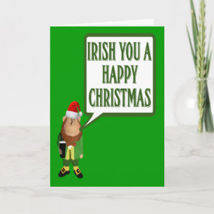 Irlandés usted felices Navidad