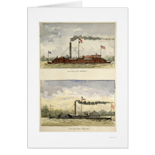 Ironclads Essex y Choctaw por Stouffer 1864
