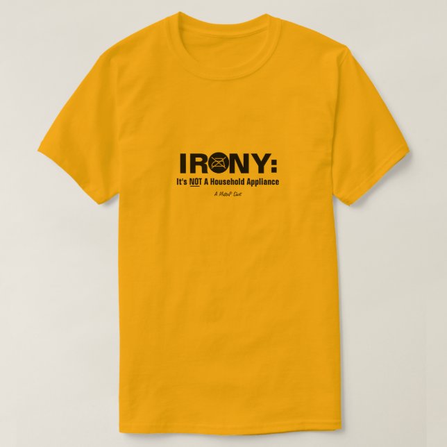 Ironía - Una camiseta del señor P (Diseño del anverso)