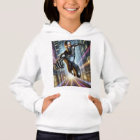Ironman Futurista ciudad Rush Hoodie - Héroe Neon
