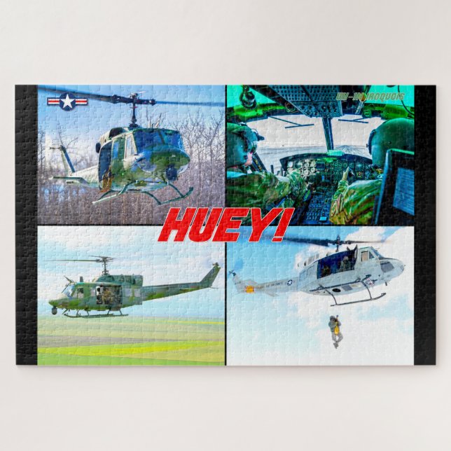 IROQUOIS UH-1N (20x30 PULGADAS) Rompecabezas (Horizontal)