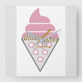 Irresistible reloj de pared de helados por Adiela 