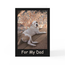 Irresistible tarjeta del día del padre del perro d