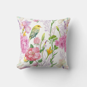 Irrisos, Hidrangeas, Pájaros, Almohada floral de v