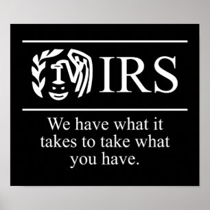IRS Pared de arte gráfico de $24.95