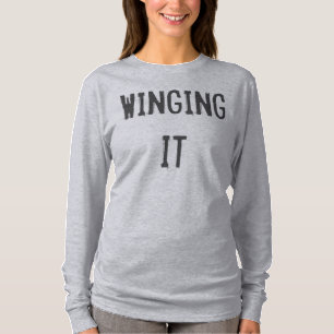 Irse volando lo. Top desgarbado de la camiseta