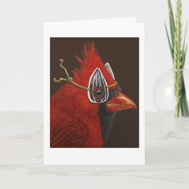 Irwin con tarjeta cardinal (Anverso)