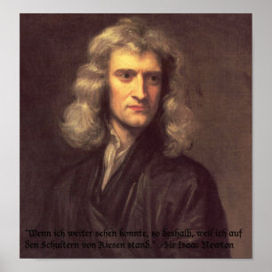 Isaac Newton cita póster