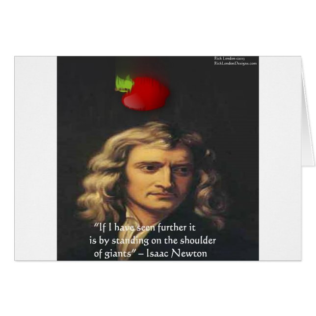 Isaac Newton "Giants Shoulders" (Hombros Gigantes) (Anverso (Horizontal))