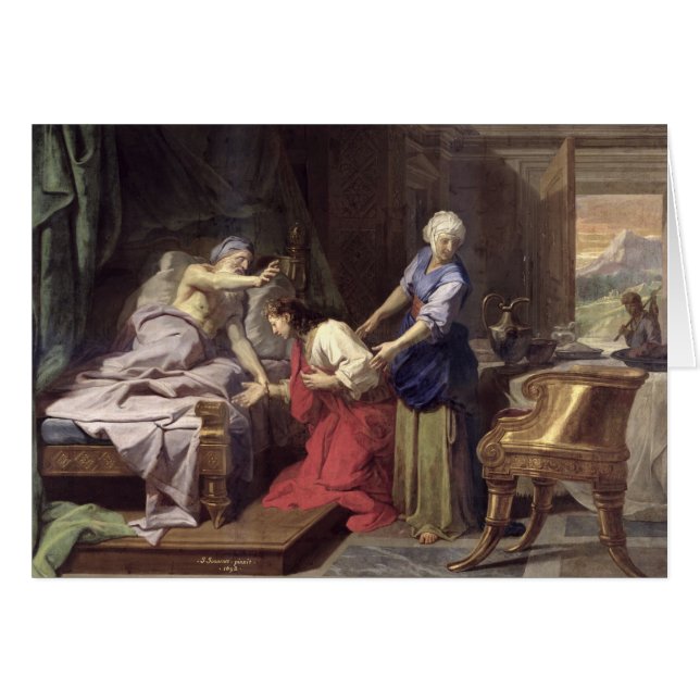 Isaac que bendice a Jacob, 1692 (Anverso (Horizontal))