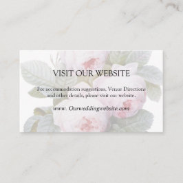 Isabella 2Vintage Rosas Boda Tarjeta de detalles d