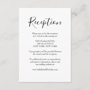 Isabella Modern Script Wedding Recepción