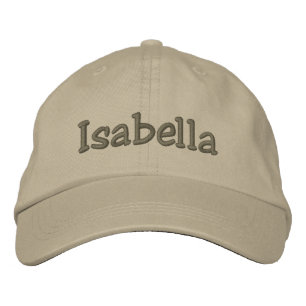 Isabella Nombre gorro de beisbol bordado - Khaki