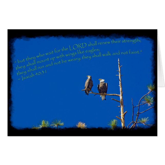 Isaiah 40:31 Borde negro (Anverso (Horizontal))