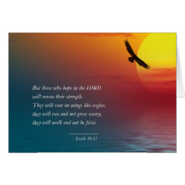 Isaiah 40:31Bible Verse Greeting Card Editable