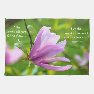 Isaiah 40:8 Toalla de cocina