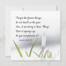 Isaiah 43:18 Estoy haciendo una nueva carta de la 