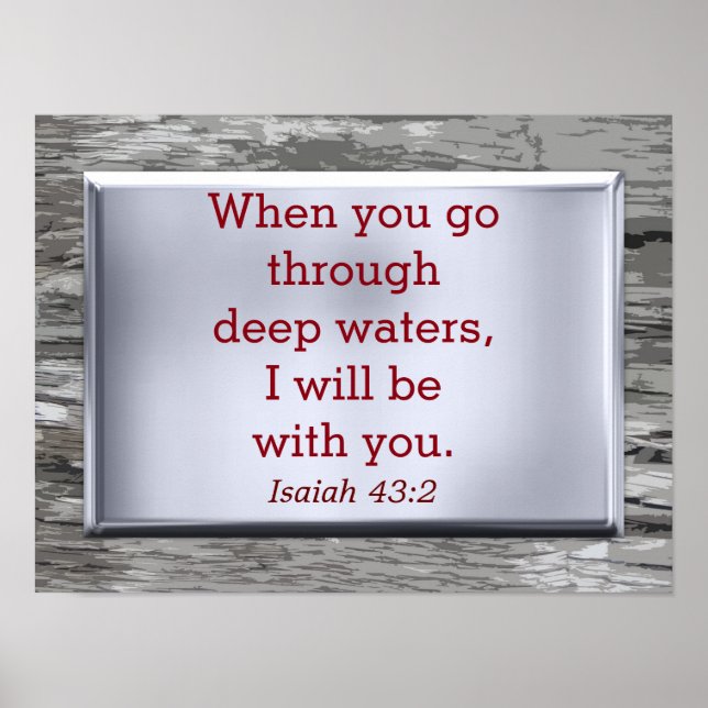 Isaiah 43:2 - impresión de arte (Frente)