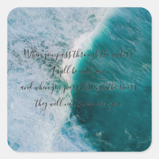 Isaiah 43:2 Pegatina