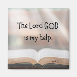 Isaiah 50:7 imán de 2"
