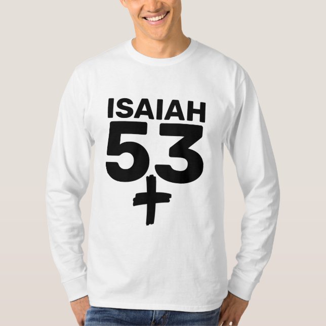 ISAIAH 53, CAMISETAS CRISTIANAS MESSIANAS (Anverso)