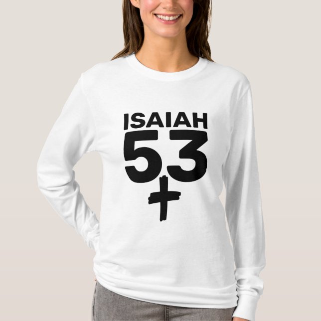 ISAIAH 53, CAMISETAS DE CRISTIANO JUDÍO MESSIANO (Anverso)