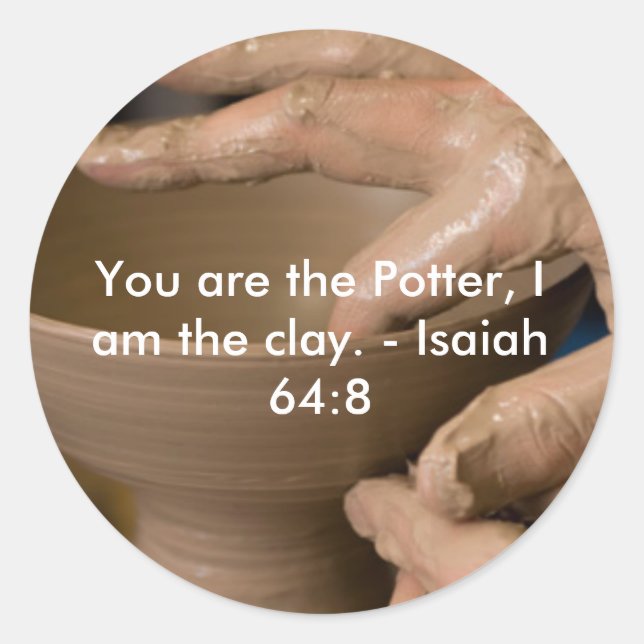 Isaiah 64:8 Pegatina (Anverso)