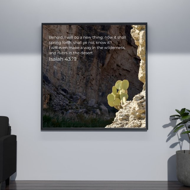 Isaías 43:19 Arte de Pared KJV – Póster de Escritu (Subido por el creador)