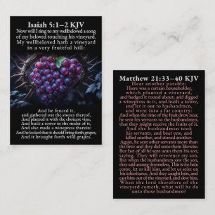 Isaías 5:1–2 y Mateo 21:33–40 RVR Caja de Tarjetas