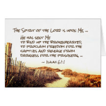 Isaías 61:1,3 Enganche la tarjeta brokenhearted