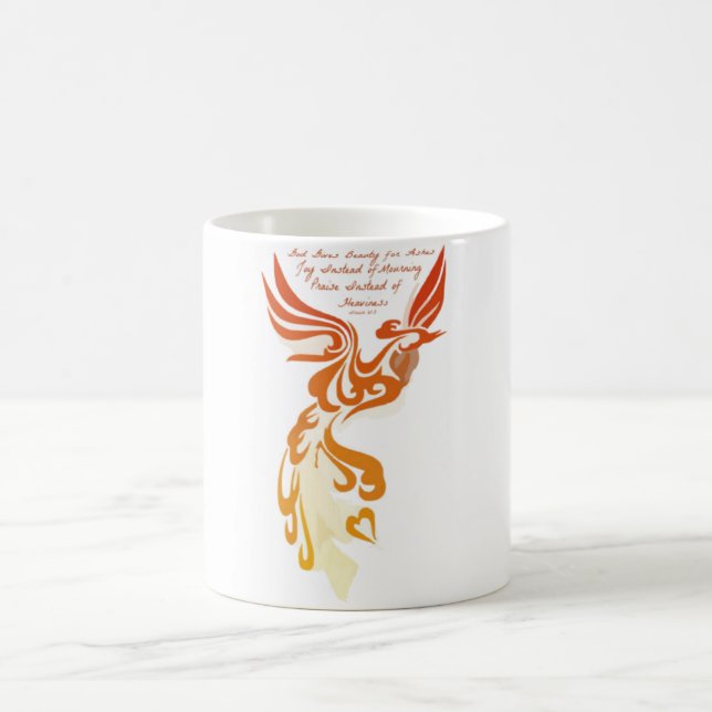 Isaías 61 Phoenix taza del campanero de 11 onzas (Centro)