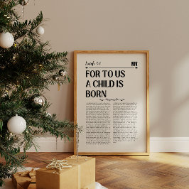 Isaías 9:6 Navidades Biblia Verse Arte
