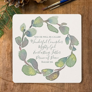 Isaías 9:6 Tarjeta de Navidad Cristiana Personaliz