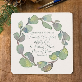Isaías 9:6 Tarjeta de Navidad Cristiana Personaliz